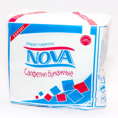 Салфетки Nova Белые б/рис