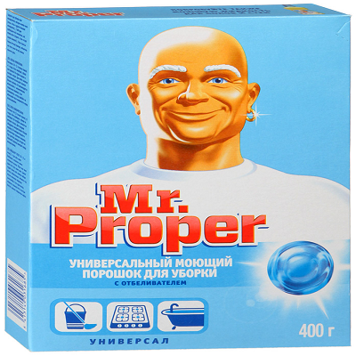 Чистящее средство "Mr. Proper" с отбеливателем